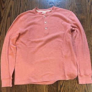 Faherty Coral Long Sleeve Henley